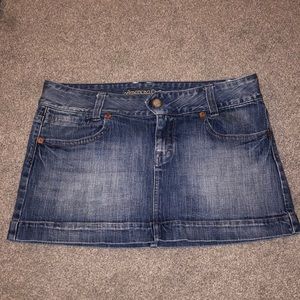 American Eagle mini Jean skirt size 14